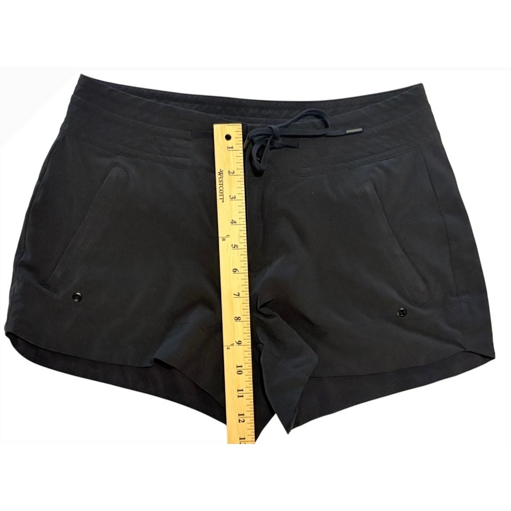 Athleta Trekkie North Shorts Black Hiking Travel Pockets 211376 Womens 2 - Picture 6 of 10